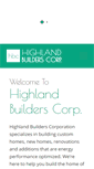 Mobile Screenshot of highlandbuilderscorp.com